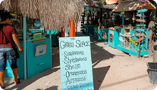 Glass Shack at Open-Air Shopping in Robbie's of Islamorada