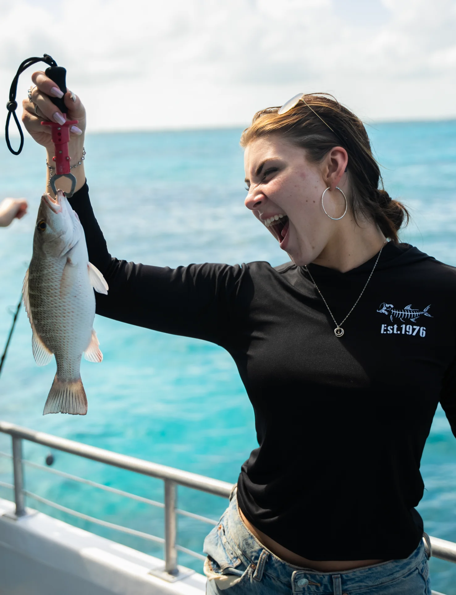 Women fishing